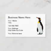 Penguin Animal Logo Visitekaartjes (Voorkant)