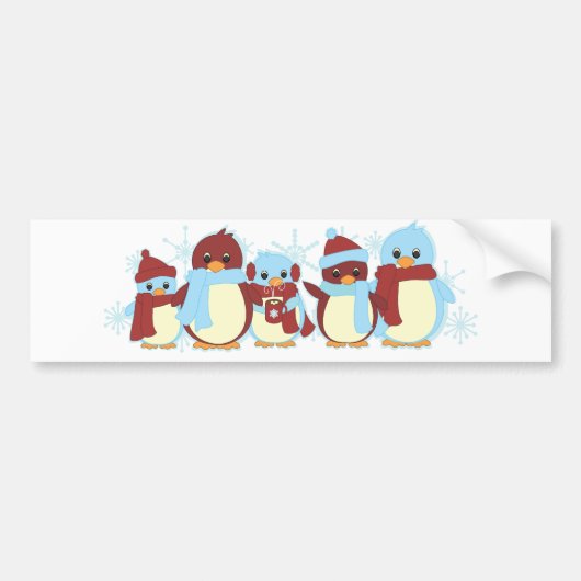 Penguin Around Bumpersticker (Voorkant)
