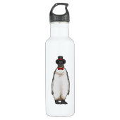 Penguin as Gentleman met Pet Waterfles (Voorkant)