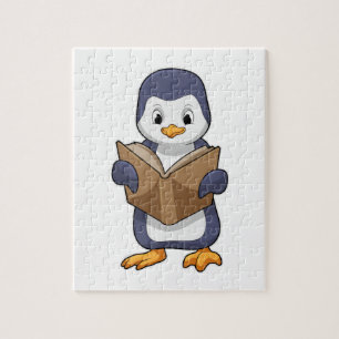 Penguin as Nerd with Book Legpuzzel