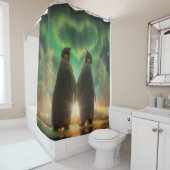 Penguin Aurora Douchegordijn (In situ)