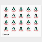 Penguin autocollant de vacances (Feuille)