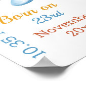 Penguin avion bleu bébé garçon Statistiques Poster (Coin)