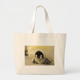 Penguin baby grote tote bag