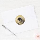 Penguin baby ronde sticker (Envelop)