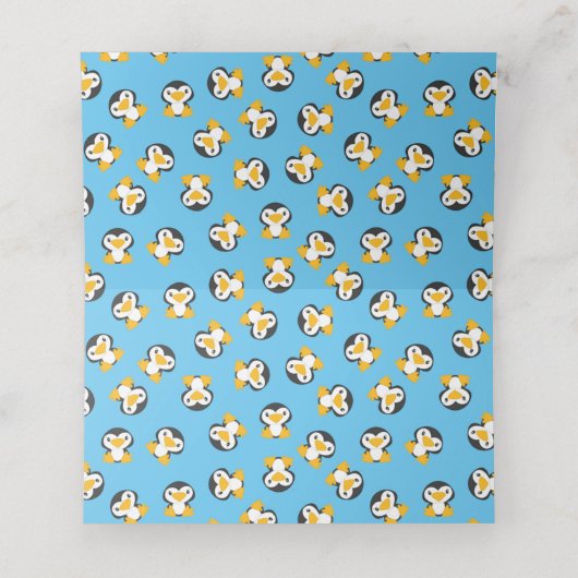 Penguin Baby shower (Binnenkant ongevouwen)