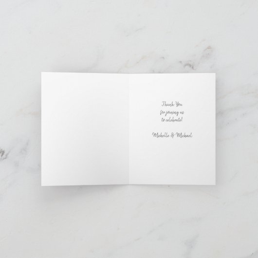 Penguin Baby shower Bedankkaart (Binnen)