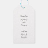 Penguin Baby shower Cadeaulabel (Achterkant)