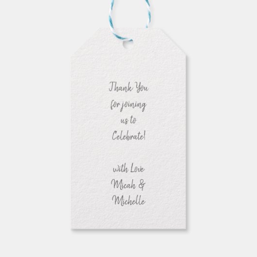 Penguin Baby shower Cadeaulabel (Achterkant)