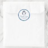 Penguin Baby shower Dank u Sticker (Tas)