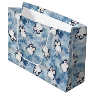 Penguin Baby shower Grote Geschenktas Groot Cadeauzakje