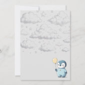 Penguin Baby shower Kaart (Achterkant)
