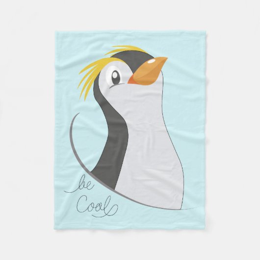 Penguin-Be-kool Fleece Deken (Voorkant)