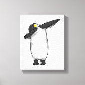 Penguin bij Hip Hop Dance Dab Canvas Afdruk (Voorkant)