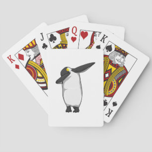 Penguin bij Hip Hop Dance Dab Pokerkaarten