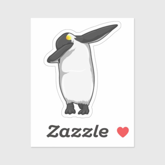 Penguin bij Hip Hop Dance Dab Sticker (Vel)