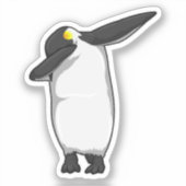 Penguin bij Hip Hop Dance Dab Sticker (Voorkant)