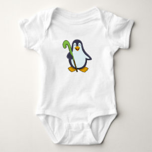Penguin bij Hockey met Hockey bat Romper
