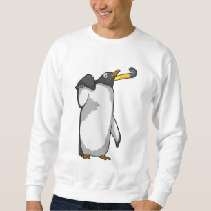 Penguin bij Hockey met Hockey stick Trui