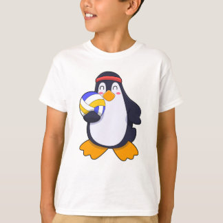 Penguin bij volleybalsport t-shirt