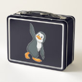 Penguin bij Yoga Stretching (Achterkant)