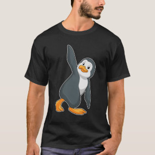 Penguin bij Yoga Stretching T-shirt