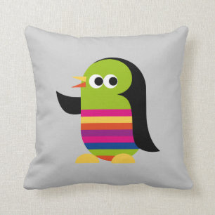 Penguin Bird Antarctica Cute Pillow Kussen