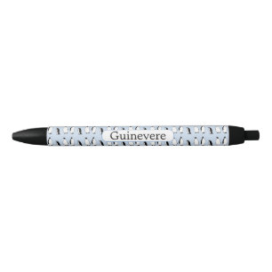 Penguin Bird Blue Animal Polar Winter Gepersonalis Zwarte Inkt Pen
