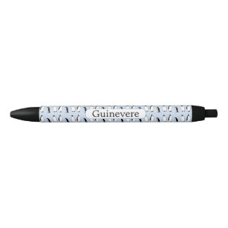 Penguin Bird Blue Animal Polar Winter Gepersonalis Zwarte Inkt Pen