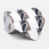 Penguin Bird Leuk Dier Zwart Wit Water Stropdas (Opgerold)