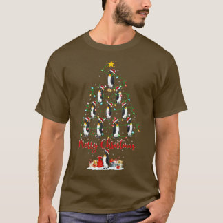 Penguin Bird Lover Matching Santa Penguin Christma T-shirt