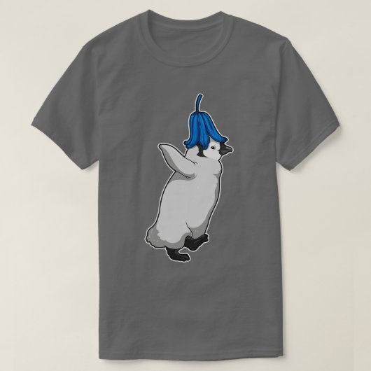 Penguin Bluebell Flower T-shirt (Design voorkant)