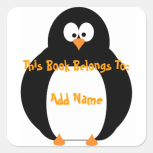 Penguin Boekplaat Sticker