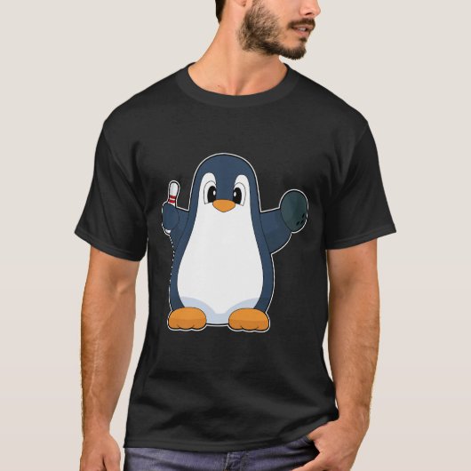 Penguin Bowling bal T-shirt (Voorkant)
