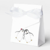 Penguin Bruiloft Favor Box Schattige Penguin Bruil Bedankdoosjes (Voorkant Zijde)