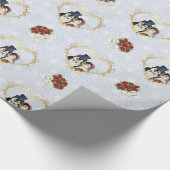 Penguin bruiloft inpakpapier (Hoek)