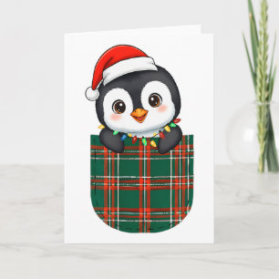 Penguin Buffalo Schotlandse ruit Groen Rood Wit Za Kaart