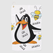 Penguin Bumblebee Golf Towel #1 Pap Golfhanddoek (Voorkant)