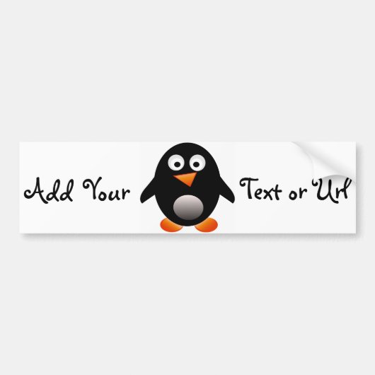 Penguin Bumpersticker (Voorkant)