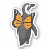 Penguin Butterfly vleugels Sticker (Voorkant)
