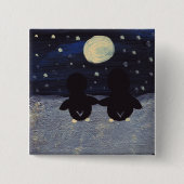 Penguin By Moon Light Button (Voorkant)