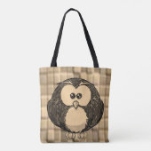 Penguin Canvas tas (Achterkant)
