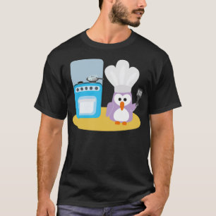 Penguin Chef kinder bakkerijkoek (mannelijk) polit T-shirt