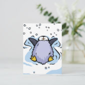 Penguin Chick Angel Post Card Briefkaart (Staand voorkant)