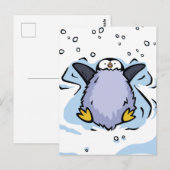 Penguin Chick Angel Post Card Briefkaart (Voorkant / Achterkant)