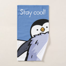 Penguin Chick Close Up Bath Towel Handdoek