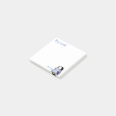 Penguin Chick die post-it nota's kijkt Post-it® Notes (Schuin)
