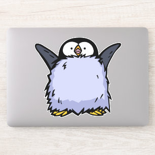 Penguin Chick Happy Die Die-cut Sticker