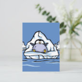 Penguin Chick Iceberg Post Card Briefkaart (Staand voorkant)