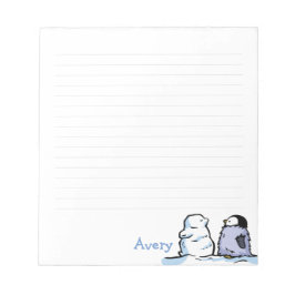 Penguin Chick Snow Note Pad Notitieblok
